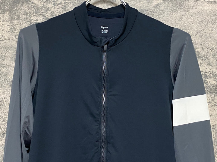 KR163 ラファ Rapha PRO TEAM LONG SLEEVETRAINING JERSEY 長袖 サイクルジャージ 黒 グレー M