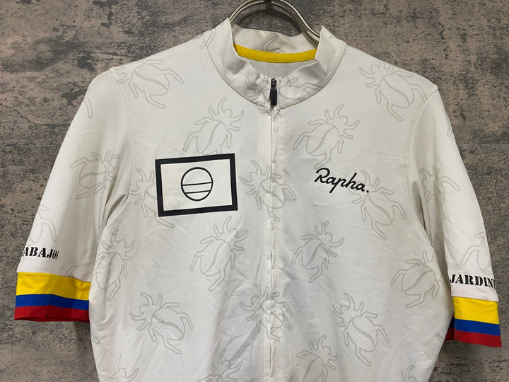 JE920 ラファ RAPHA PROTEAM MIDWEIGHT 半袖 サイクルジャージ M コロンビア