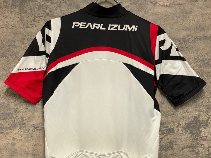 KN967 パールイズミ PEARL iZUMi 半袖 サイクルジャージ 白黒 L
