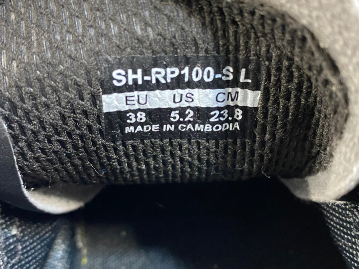 KG399 シマノ SHIMANO RP1 SH-RP100-S L ビンディングシューズ 黒 SPD 3穴 EU38 ※ペン字あり
