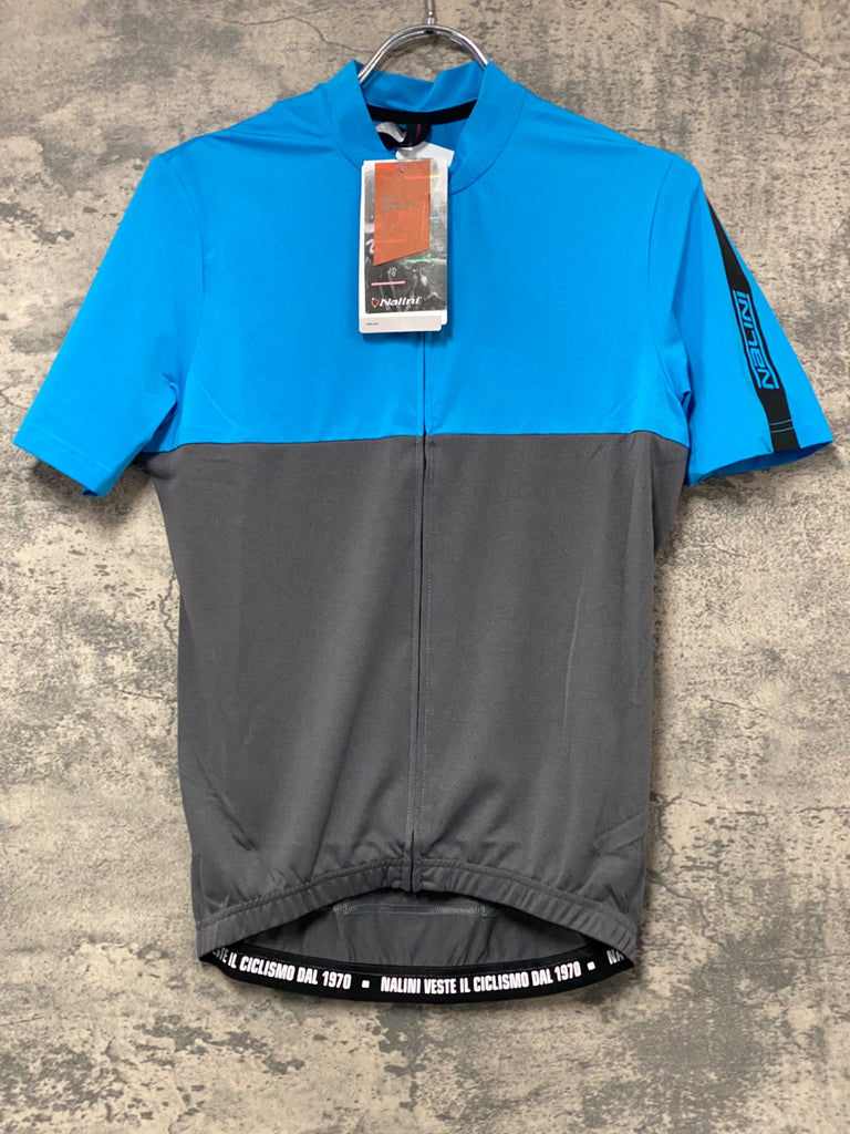 pedalore サイクルジャージ M グレー/グリーン/ネイビー KJ989 ナリーニ NALINI 半袖 サイクルジャージ 青グレー M – BICI