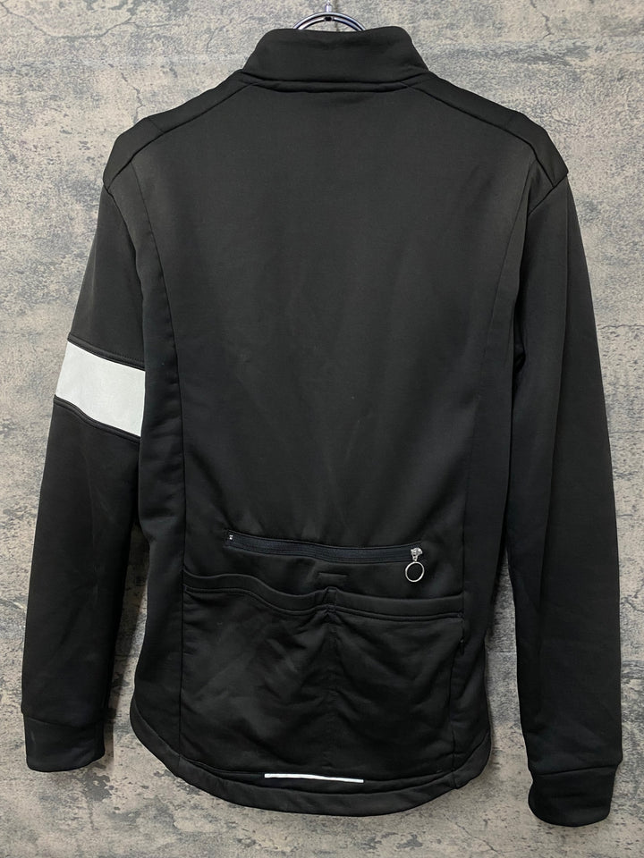 KF615 ラファ Rapha WINTER JERSEY 長袖 サイクルジャージ 黒 S ※毛玉、ほつれあり