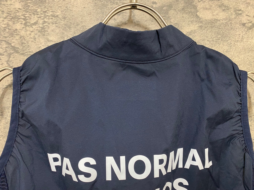JY502 パスノーマルスタジオ PAS NORMAL STUDIOS Mechanism Stow Away Gilet ジレ サイクルベスト ネイビー M