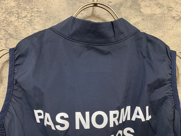 JY502 パスノーマルスタジオ PAS NORMAL STUDIOS Mechanism Stow Away Gilet ジレ サイクルベスト ネイビー M