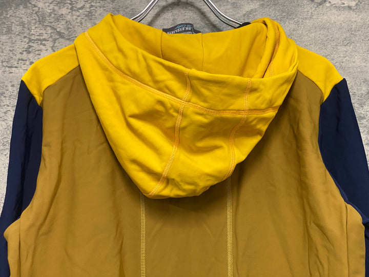 JU496 カフェドシクリステ Cafe du Cycliste PENELOPE Unisex 長袖 サイクルジャージ 茶 紺 L