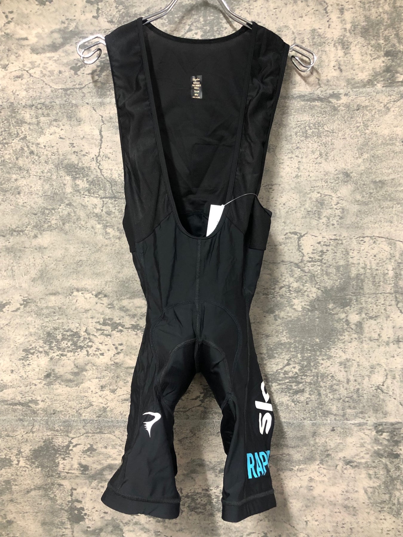 JV925 ラファ Rapha REPLICA BIB SHORTS ビブショーツ 黒 S TEAM Sky