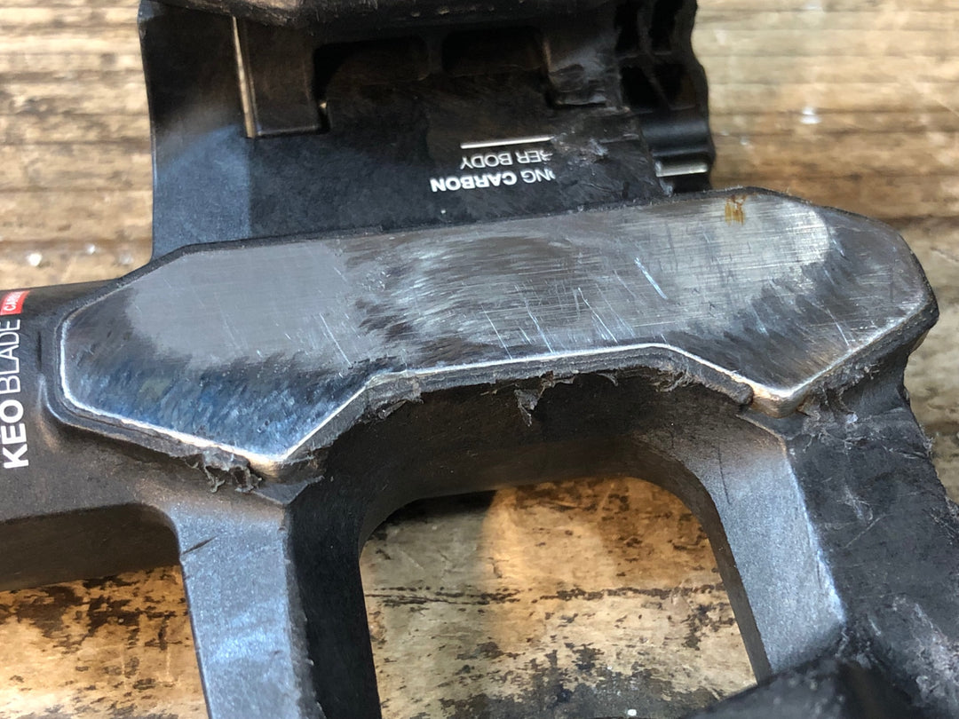 JW989 ルック LOOK ケオ KEO BLADE CARBON ビンディングペダル ※削れ等ダメージ大のためジャンク