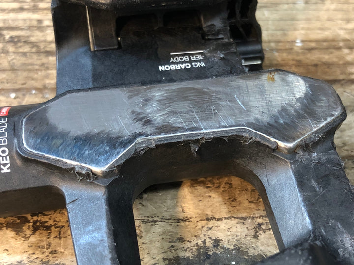 JW989 ルック LOOK ケオ KEO BLADE CARBON ビンディングペダル ※削れ等ダメージ大のためジャンク