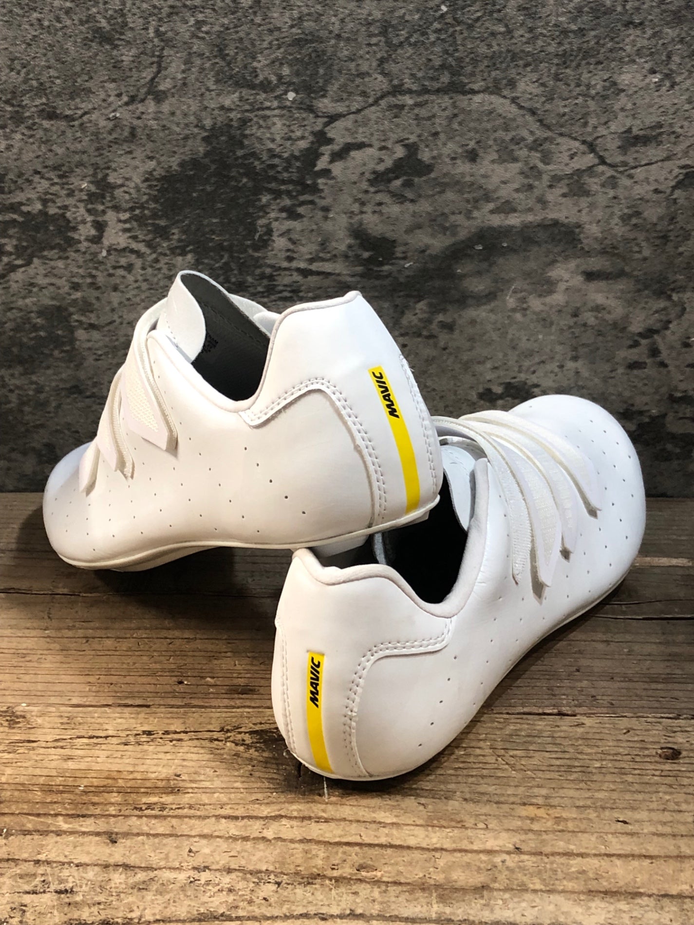 JT231 マヴィック MAVIC COSMIC ベルクロ ビンディングシューズ 3穴 白