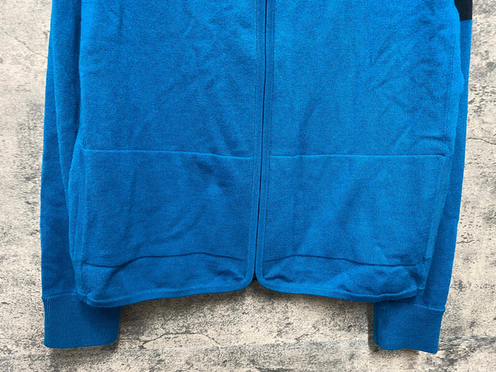 JY093 ラファ Rapha WOMEN’S MERINO ZIP TROUGH 長袖 サイクルジャージ レディース 青 M