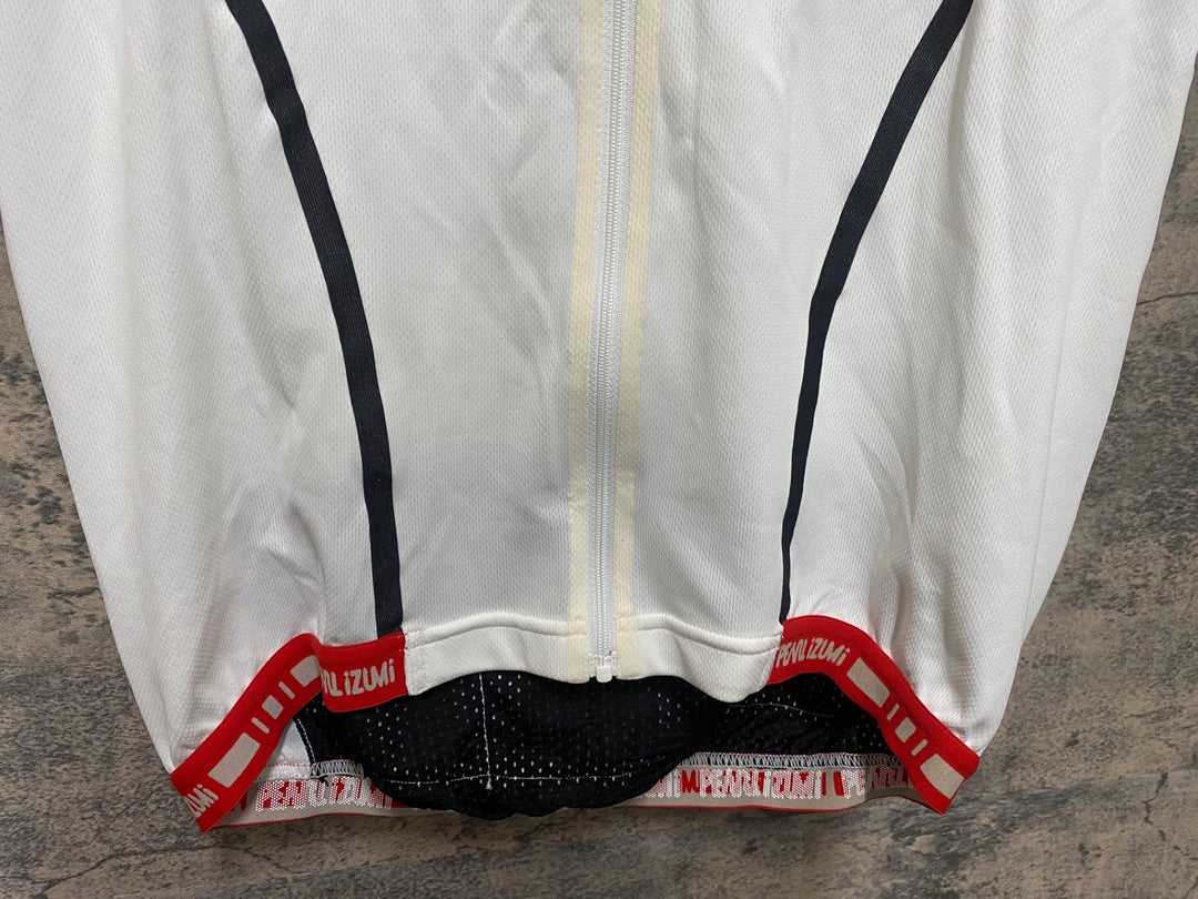 JR170 パールイズミ PEARL iZUMi 半袖サイクルジャージ 白 L
