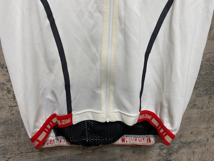 JR170 パールイズミ PEARL iZUMi 半袖サイクルジャージ 白 L