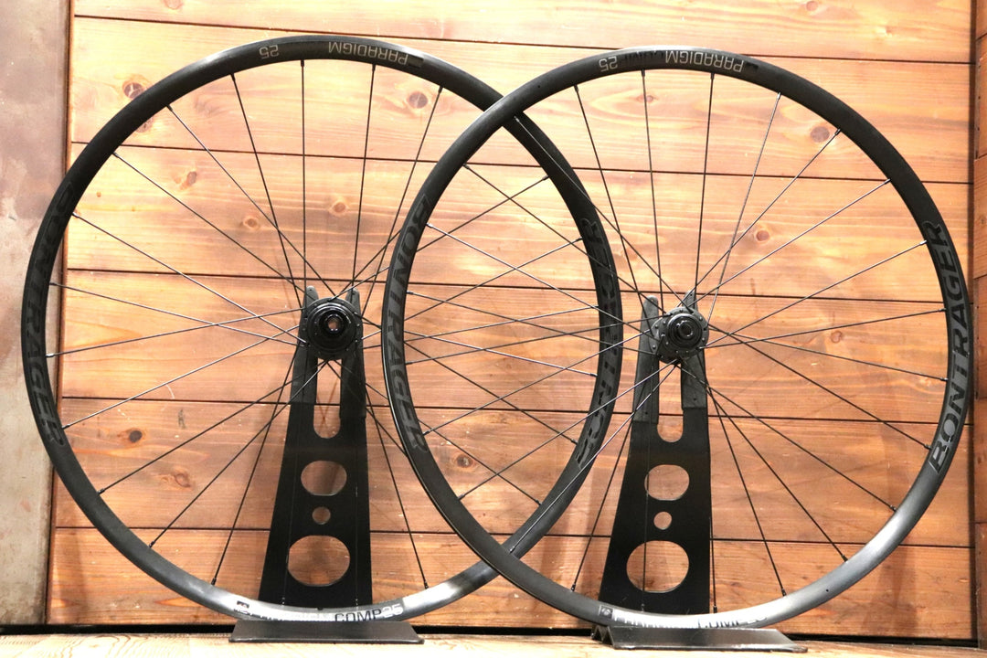 ボントレガー BONTRAGER パラダイム PARADIGM COMP 25 DISC アルミ チューブレスレディ ホイールセット シマノ11S/12S 25C 【東京南麻布店】