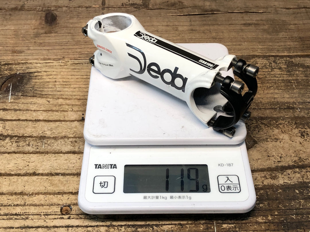 JI405 デダ Deda ZERO 100 SERVIZIO CORSE アルミ ステム 白 100mm Φ31.7 OS