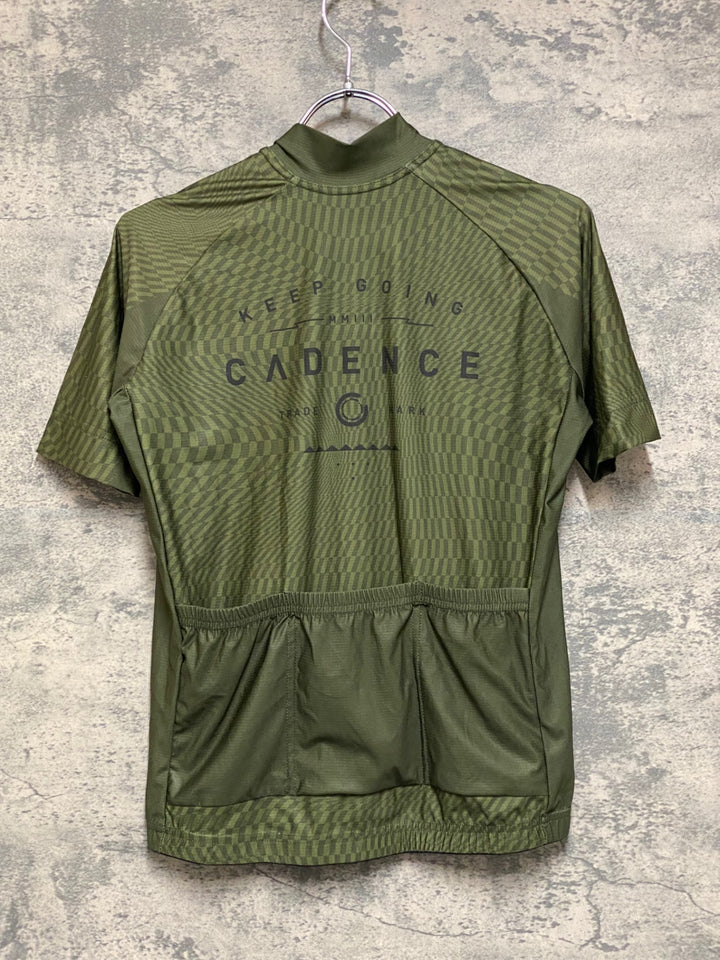 JQ505 ケイデンス Cadence 半袖サイクルジャージ 緑 S