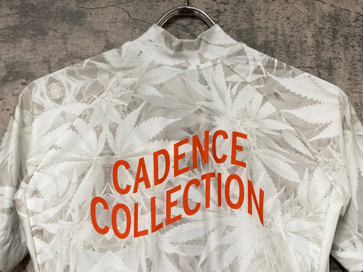 JW701 ケイデンス Cadence 半袖 サイクルジャージ 白 XS ※ほつれ