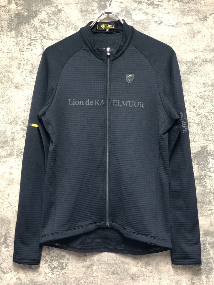 KN773 リオンドカペルミュール Lion de KAPELMUUR 長袖 サイクルジャージ 黒 WL