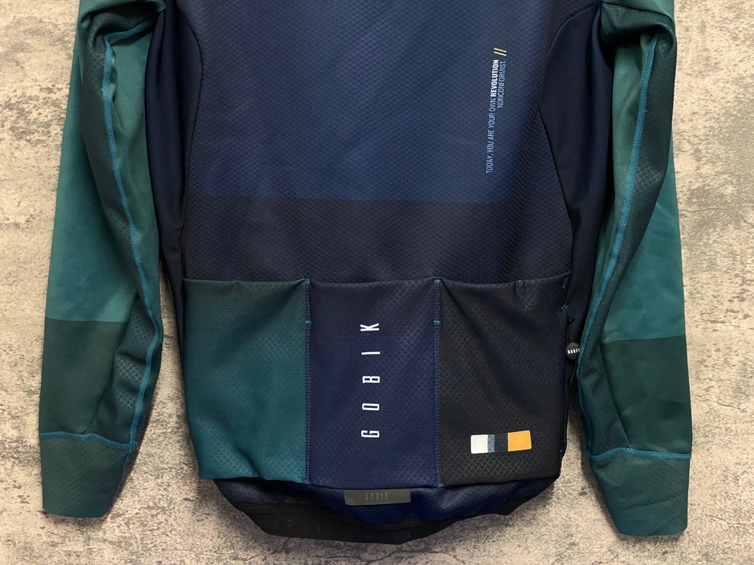 JV261 ゴビック GOBIK SKIMO PRO ATLANTIC 長袖 サイクルジャケット ネイビー L 裏起毛
