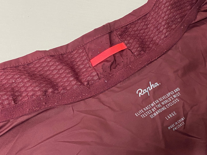 KM920 ラファ Rapha PRO TEAM LIGHTWEIGHT WIND JACKET 長袖 ウィンドブレーカー 赤 L