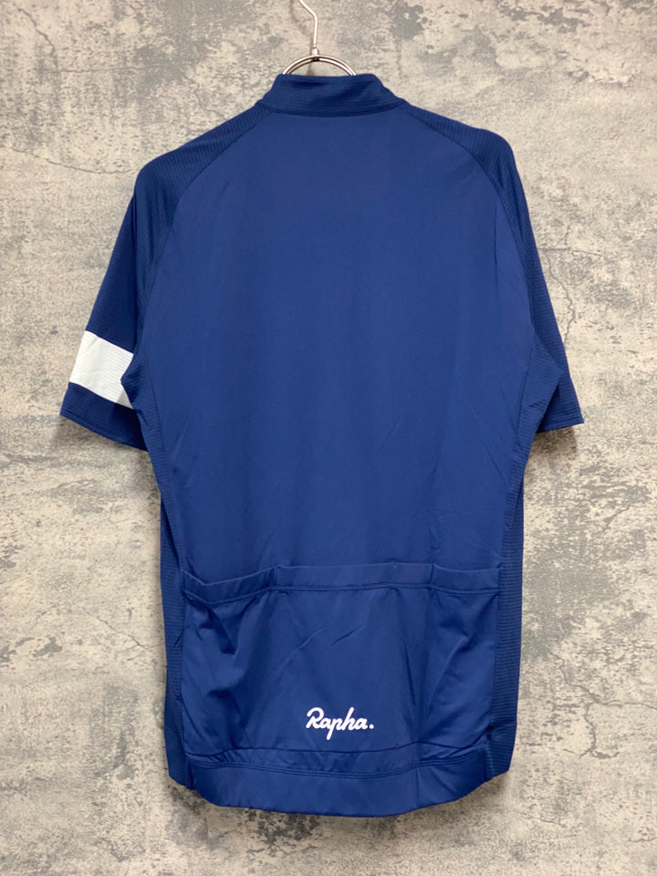 JY683 ラファ Rapha CORE LIGHTWEIGHT JERSEY 半袖 サイクルジャージ 紺 L