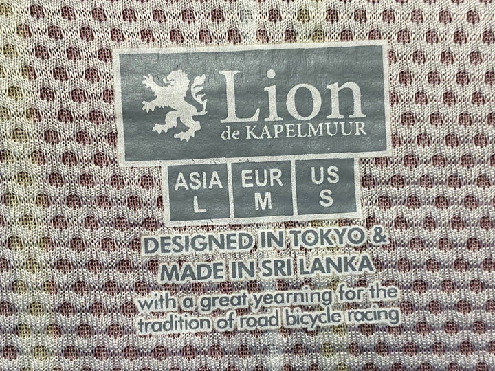 KG280 リオンドカペルミュール Lion de KAPELMUUR 半袖 サイクルジャージ バーガンディ 黒 L