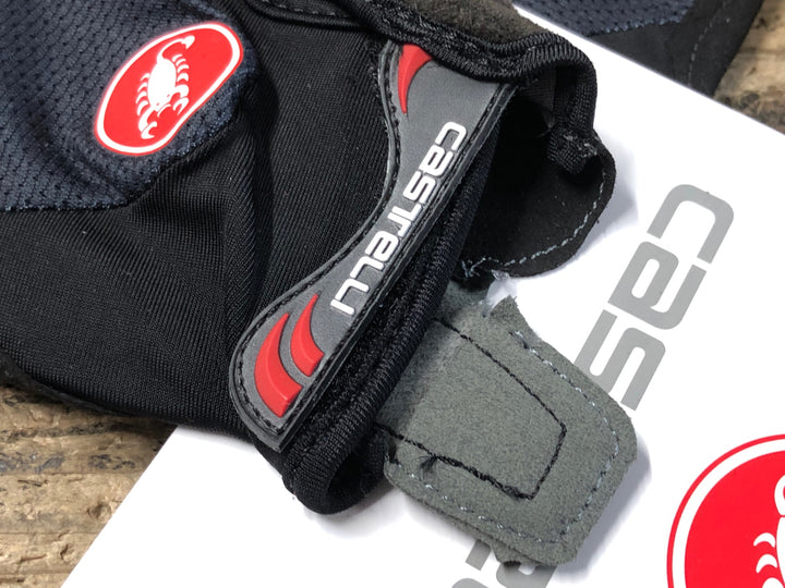 KF196 カステリ CASTELLI ARENBERG GEL LF 長指 グローブ 黒 オレンジ L