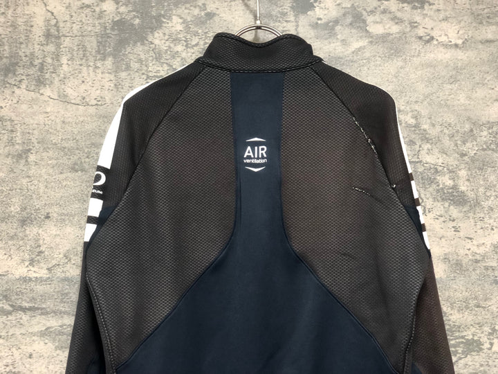KK715 パールイズミ PEARL iZUMi 長袖 サイクルジャケット 黒 L 裏起毛 WIND BREAK ※破れのためジャンク