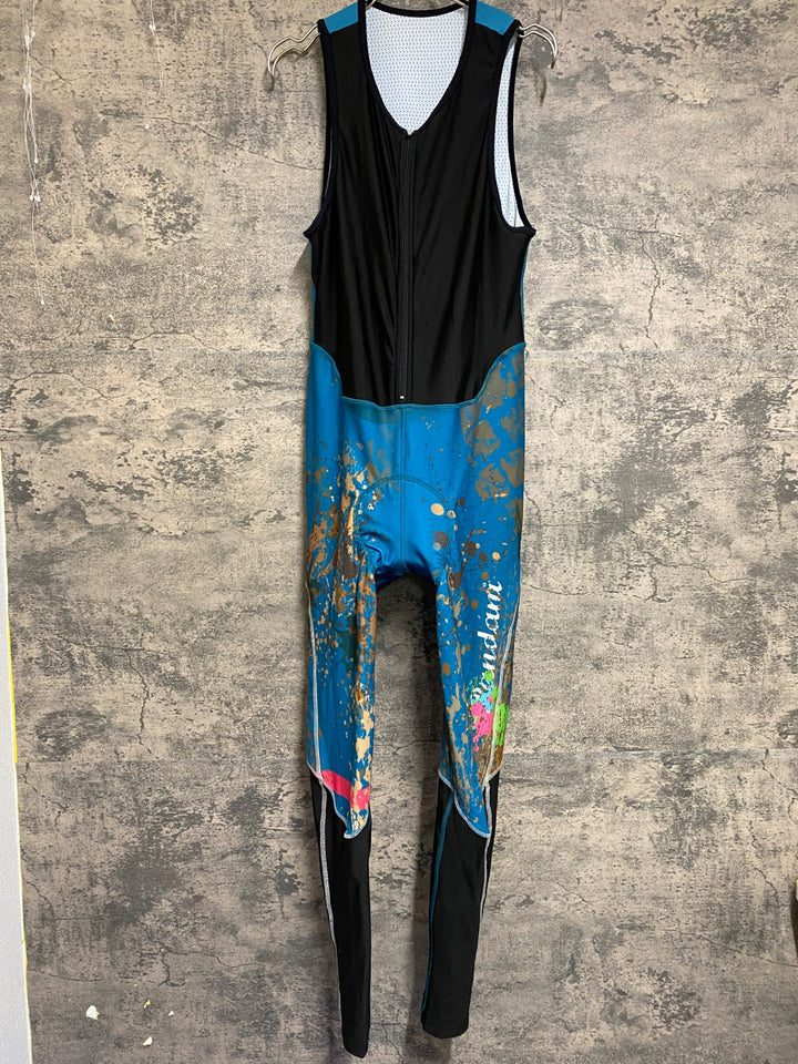 JR215 パンダーニ pandani ビブタイツ 紺 M 裏起毛