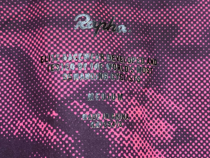 JM643 ラファ Rapha PRO TEAM LIGHTWEIGHT GILET ROAD GRAFFITI ジレ サイクルベスト 黒 ピンク M