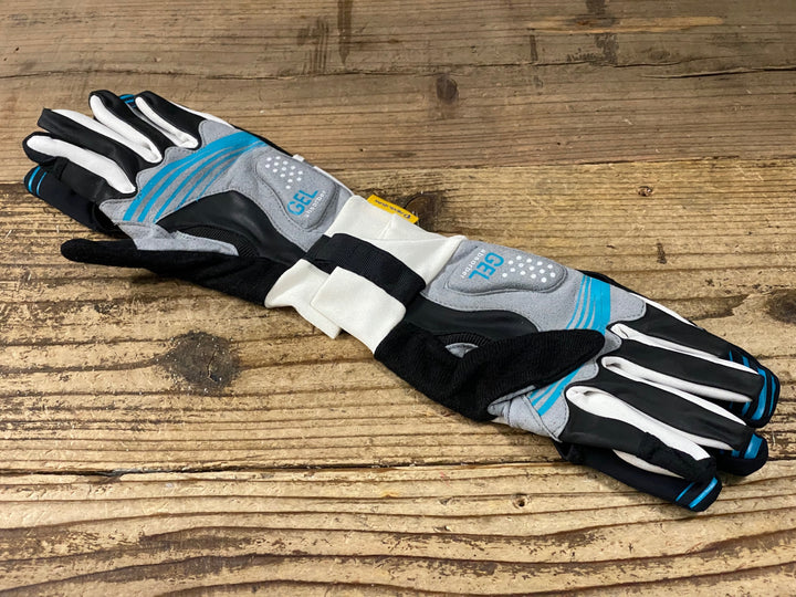 KP526 パールイズミ PEARL iZUMi 長指 ウィンターグローブ フィンガーカバー 白 黒 M 裏起毛