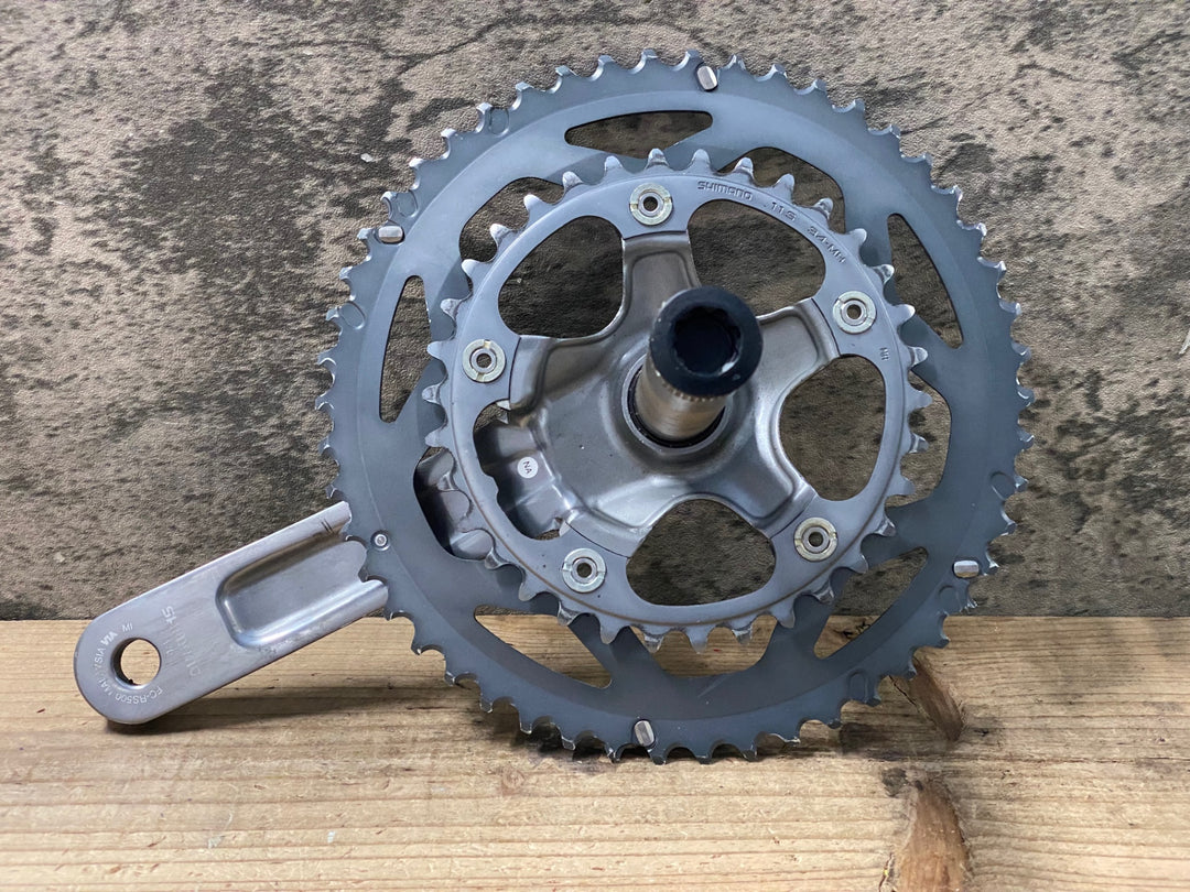 JR601 シマノ SHIMANO FC-RS500 クランクセット 170mm 50/34T シルバー