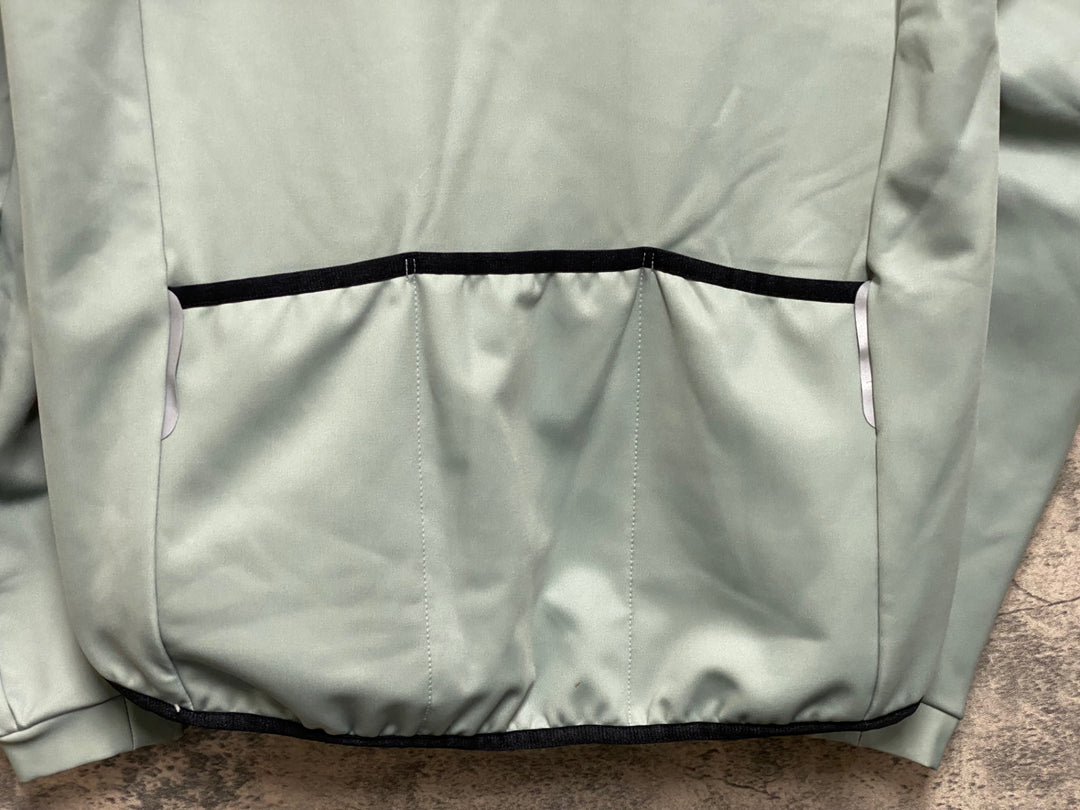 JO061 OSS BIKE WEAR 長袖 サイクルジャケット薄緑 M 裏起毛