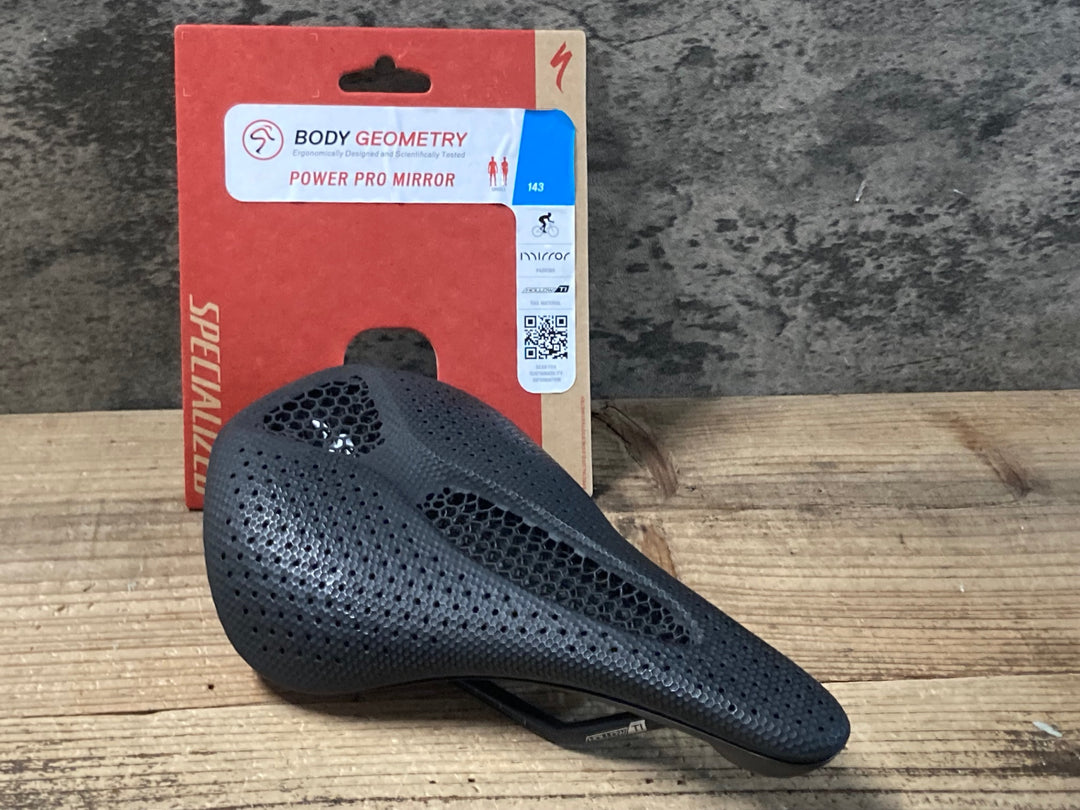 KF541 スペシャライズド SPECIALIZED POWER PRO MIRROR サドル 黒 143mm HOLLOW TIレール