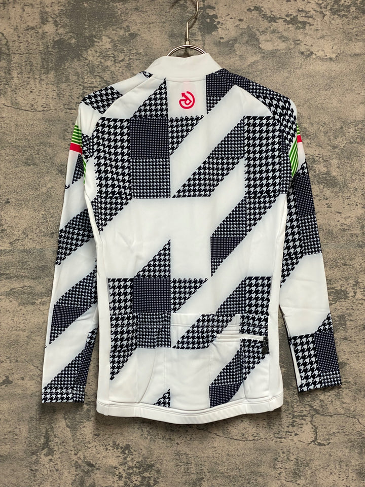 JV997 レリック reric Women's Sugar Long Sleeve Jersey 長袖 サイクルジャージ 白 S 裏起毛 レディース