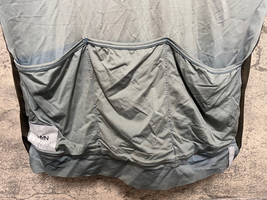 JS103 マイン MYN 半袖 サイクルジャージ グレー M ※ほつれ