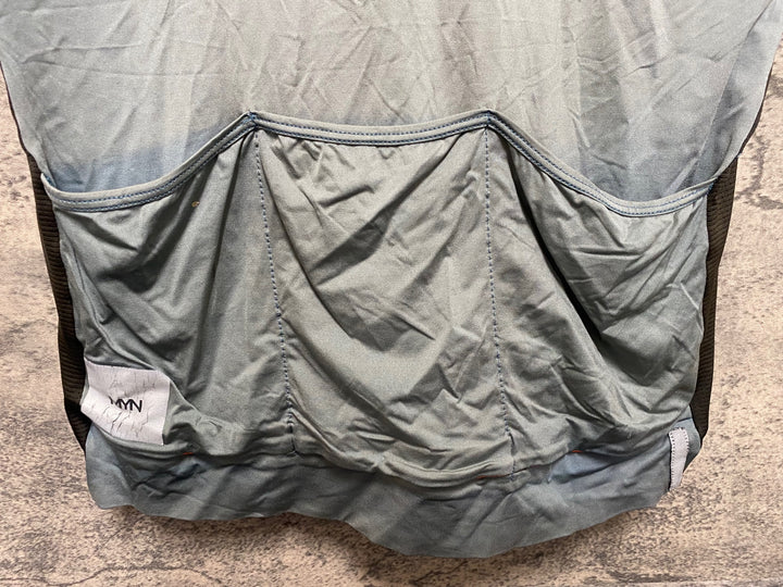 JS103 マイン MYN 半袖 サイクルジャージ グレー M ※ほつれ