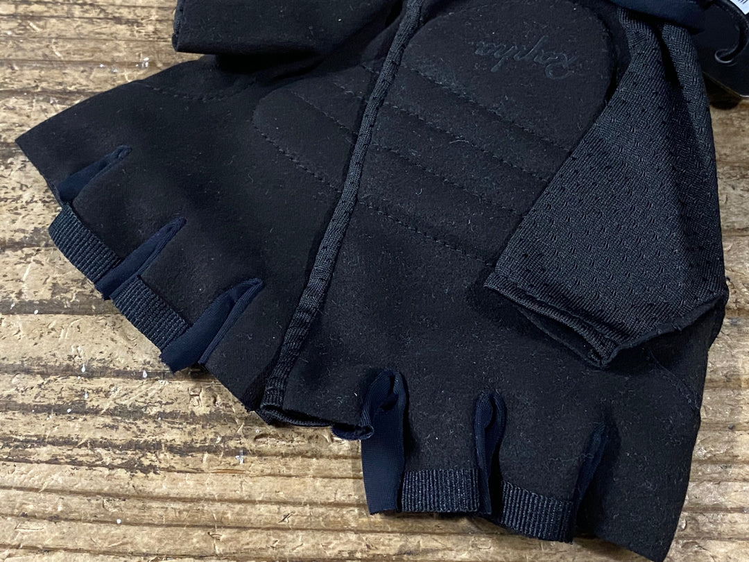 KH476 ラファ RAPHA CORE MITTS 指抜き グローブ S 黒紺