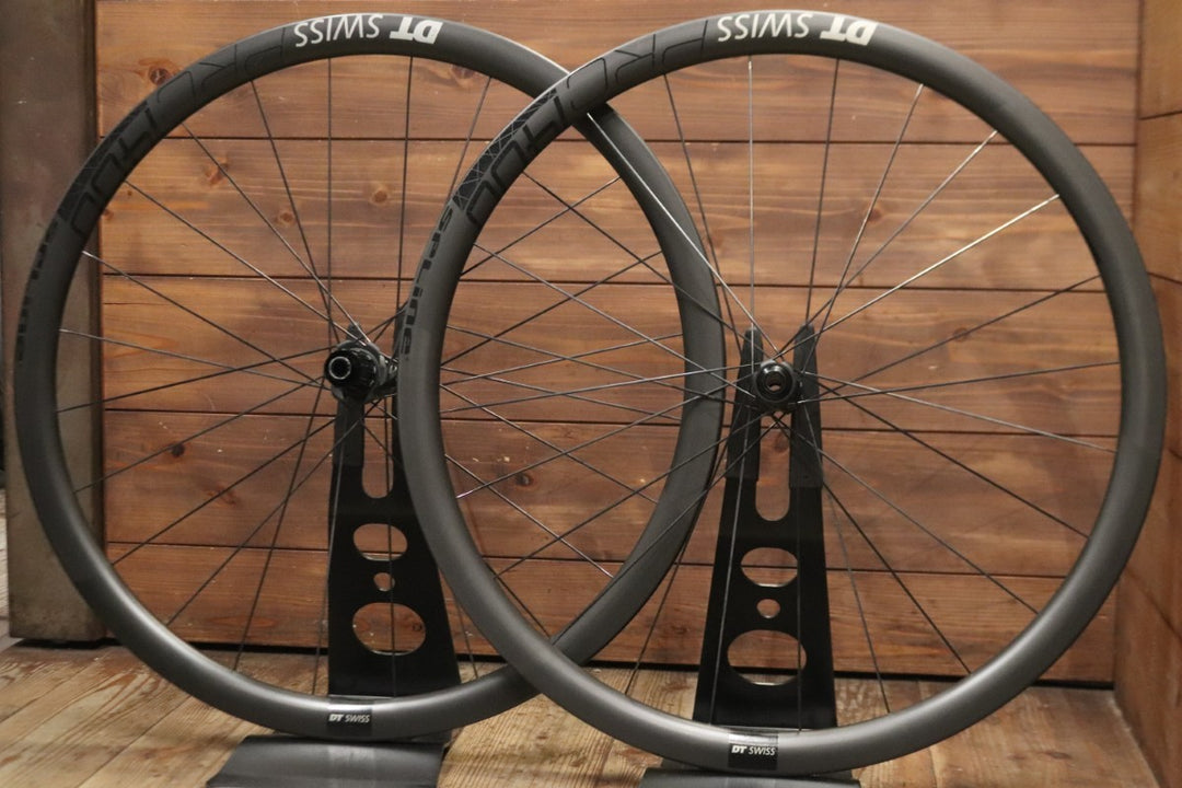 DT SWISS PRC 1400 SPLINE DB 35 カーボン チューブレス ホイールセット シマノ12/11S ワイドリム 18C 【東京南麻布店】