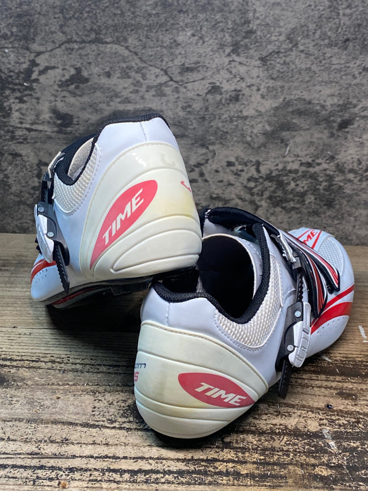 JR489 タイム TIME ULTEAM RS CARBON ビンディングシューズ 白 EU41.5