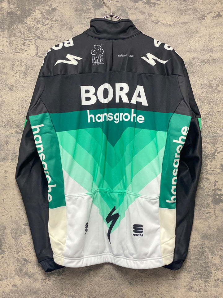 KJ807 スポーツフル sportful 長袖 サイクルジャケット 黒 緑 L 裏起毛