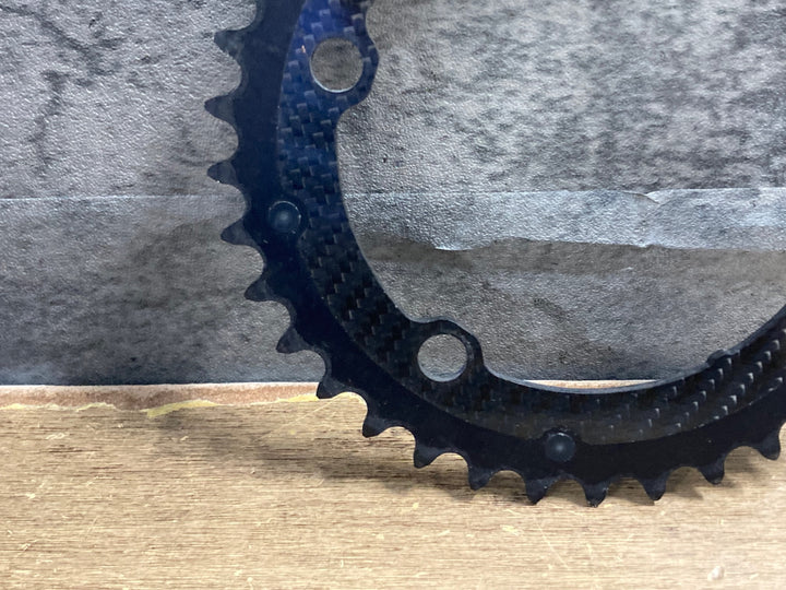 KN571 カーボンティーアイ CARBON-TI X-CarboRing 107PCD X-AXS 4arm インナーチェーンリング 37T