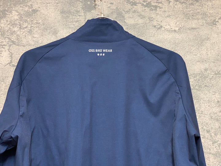 JO058 OSS BIKE WEAR 長袖 ウィンドブレーカー シェルジャケット 紺 M