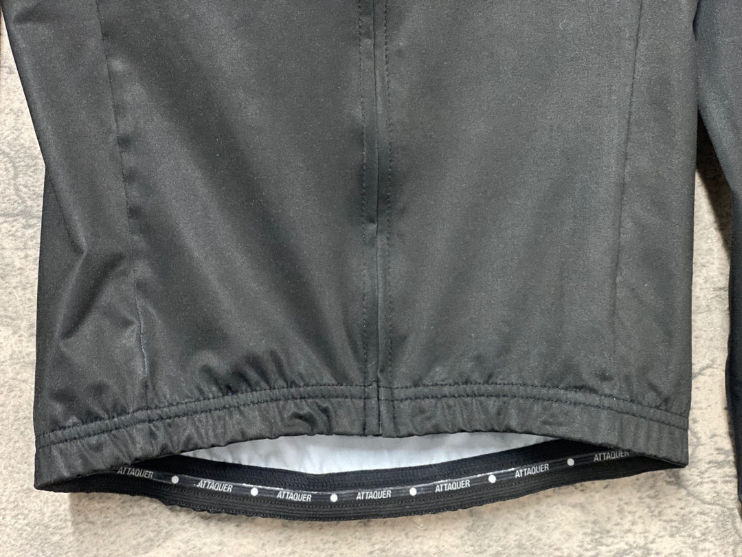 KI528 アタッカー ATTAQUER ALL DAY 長袖 サイクルジャージ 黒 XS 裏起毛 スレあり