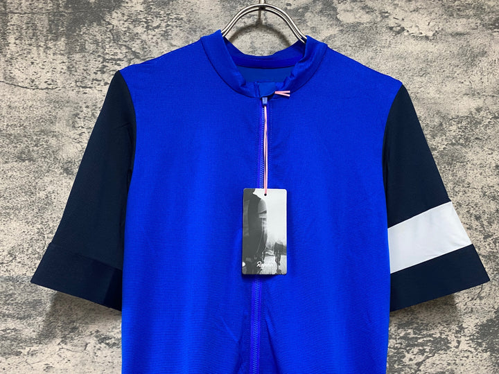 KC672 ラファ Rapha MEN'S PRO TEAM TRAINING JERSEY 半袖 サイクルジャージ 青 L 未使用