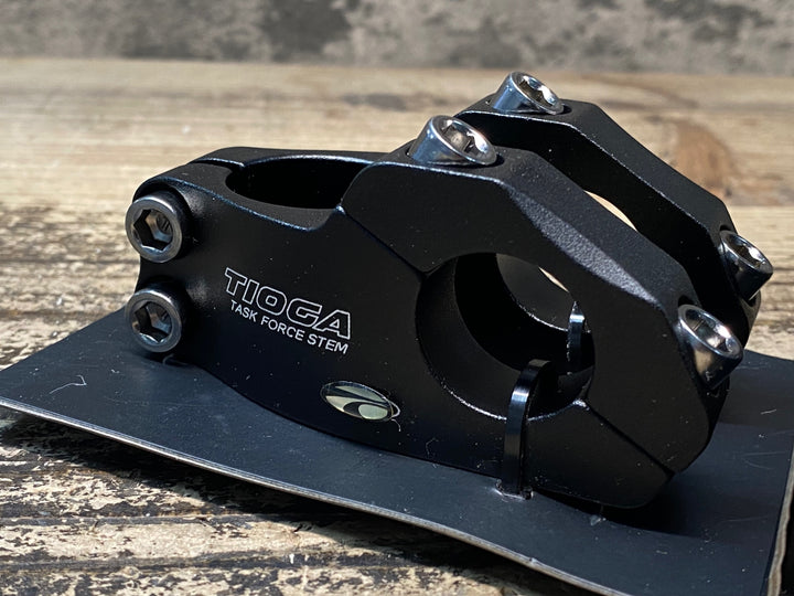 JK849 タイオガ TIOGA TASK FORCE STEM アルミ ステム 黒 Φ25.4