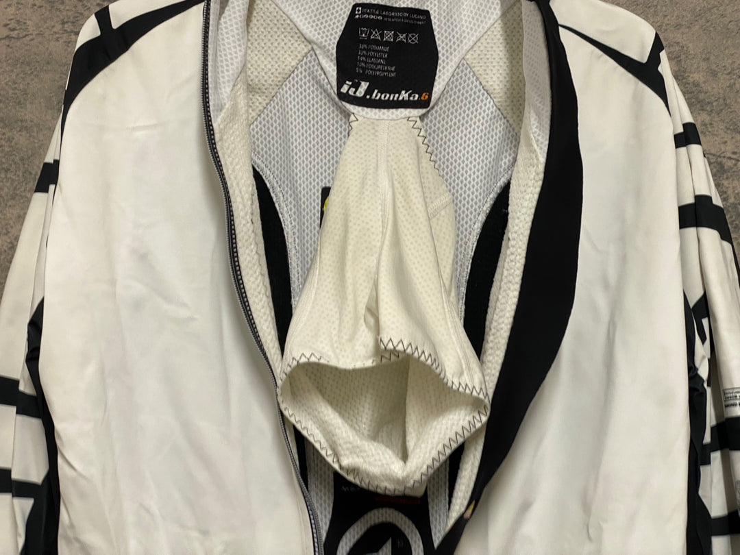 JQ146 アソス assos iJ bonKa 6 MILLE 長袖サイクルジャケット 白黒 M
