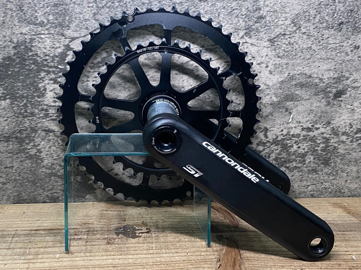 JP327 キャノンデール Cannondale ホログラム HOLLOWGRAM Si クランクセット 52/36T 165mm チェーンリング割れ ジャンク