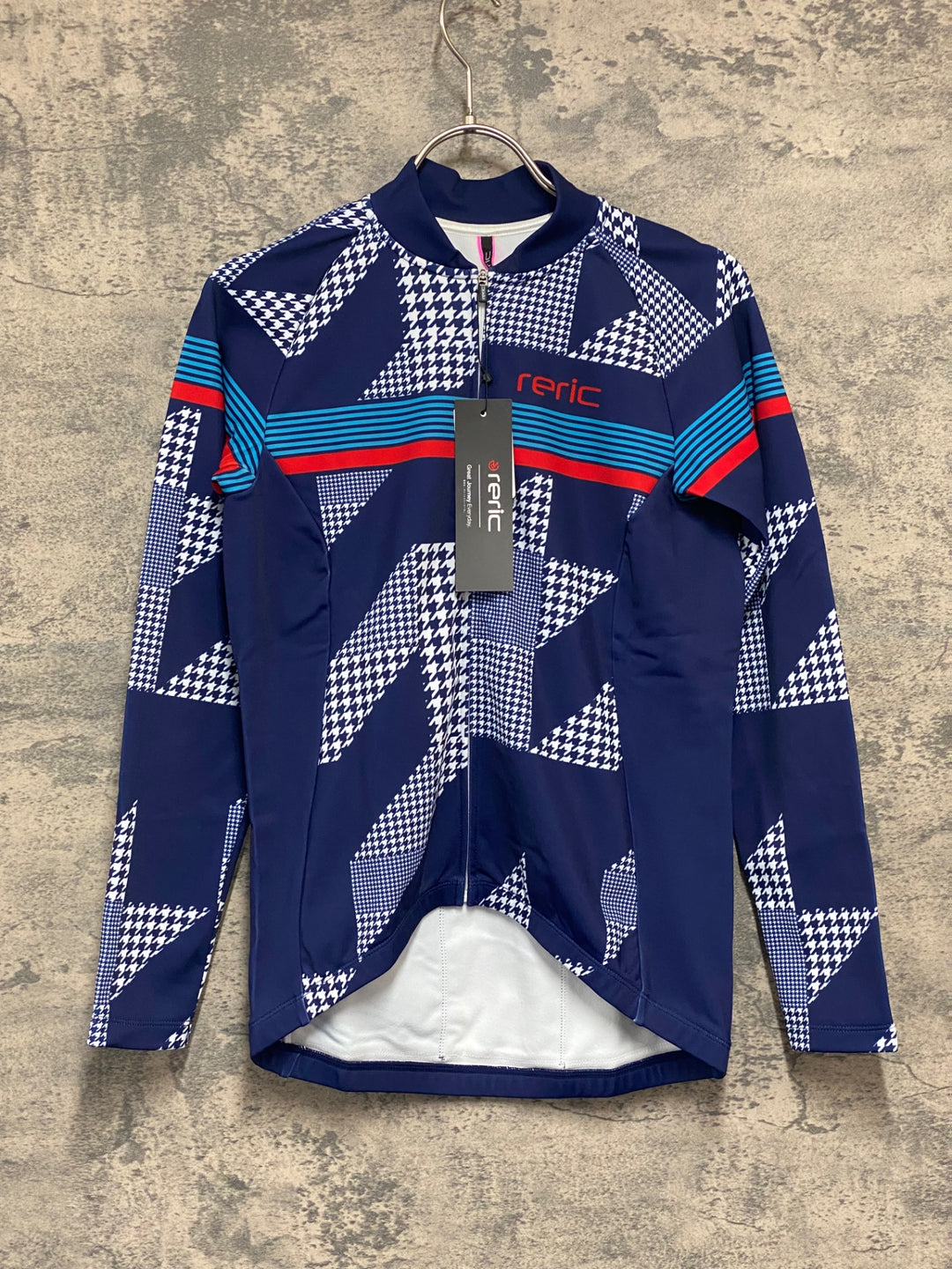 JV979 レリック reric Women's Sugar Long Sleeve Jersey 長袖サイクルジャージ 紺 M 裏起毛 レディース