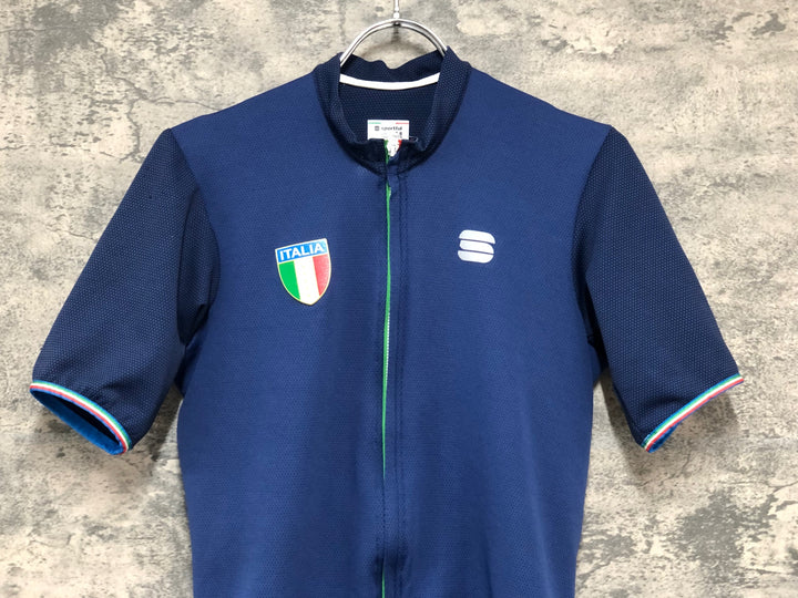 KD644 スポーツフル sportful 半袖 サイクルジャージ 青 M