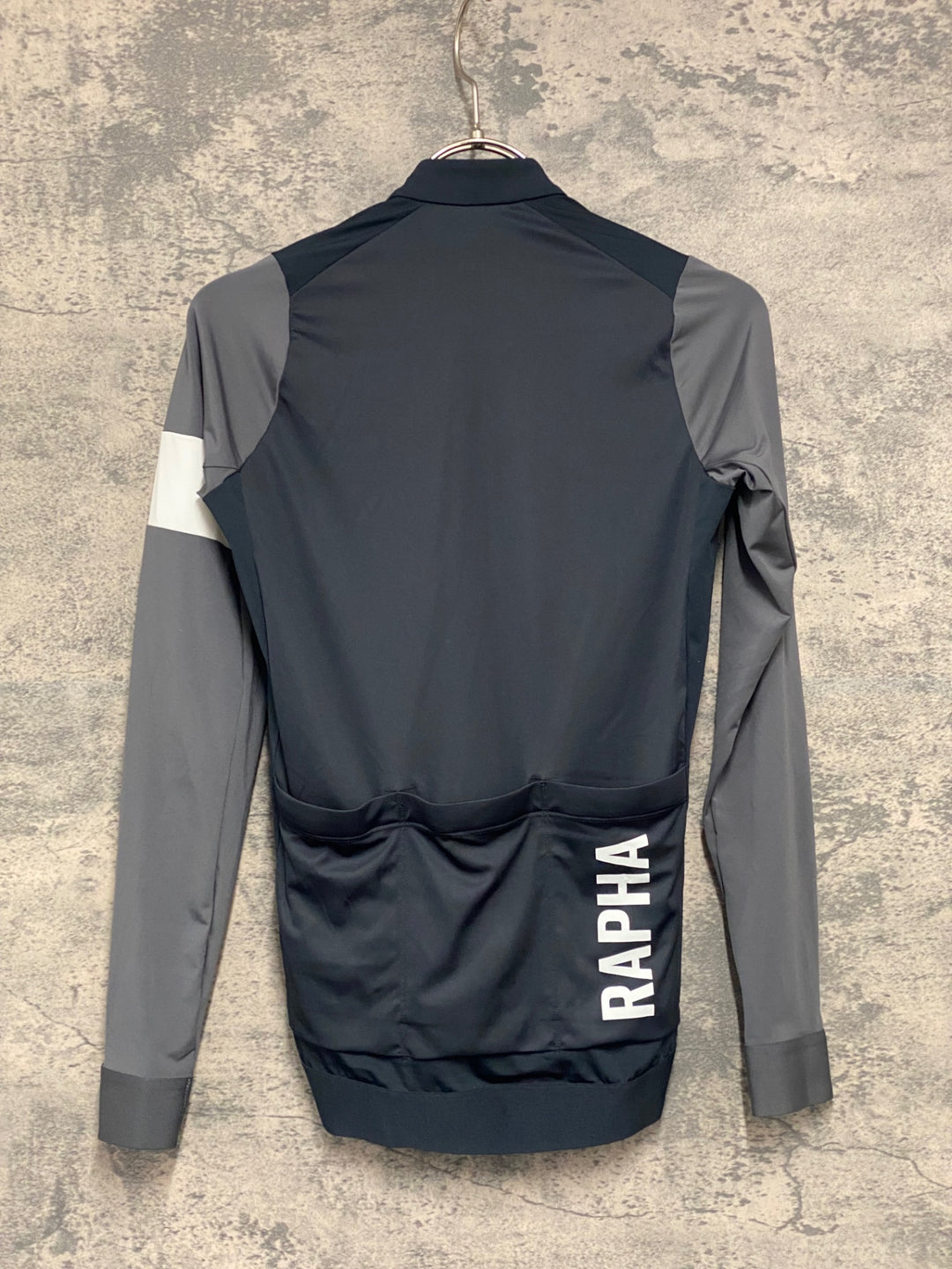 JW752 ラファ Rapha PRO TEAM LONG SLEEVE TRAINING JERSEY 長袖 サイクルジャージ 紺 グレー XS